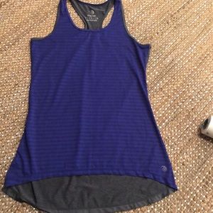 Purple and grey work out tank